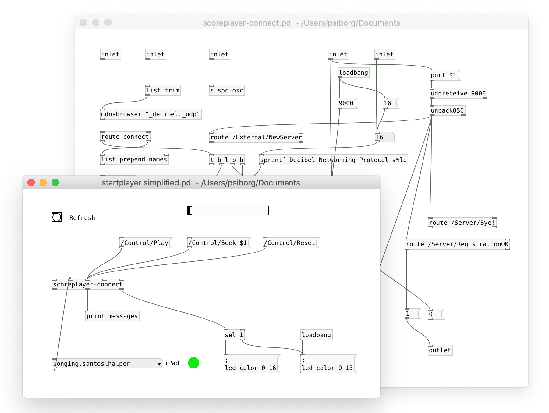 Start Player Pure Data Patch